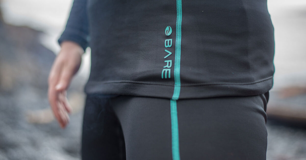 Bare base layer close up