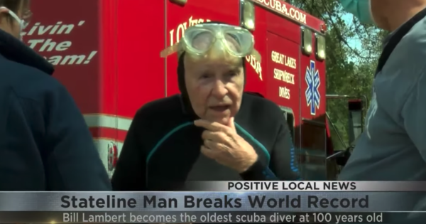 Stateline Man Breaks World Record, 100-year-old Becomes World’s Oldest Diver