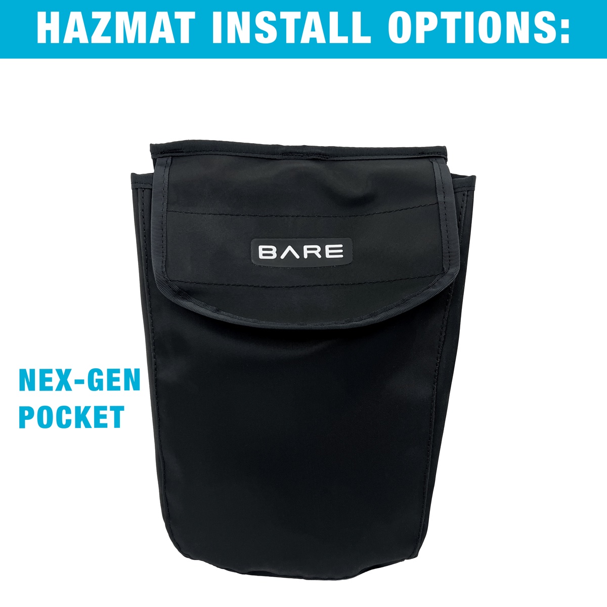 BARE_Nex-Gen-Drysuit__nex-gen-pocket Hazmat Install Options Nex-Gen Pocket Product Picture